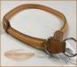 Preview: Zughalsband Leder 12mm/53-75cm hellbraun